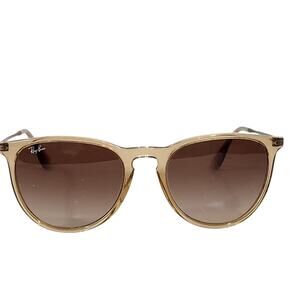 RAY BAN ERIKA ROUND PHANTOS GRADIENT SUNGLASSES RB4171 TRANSPARENT LIGHT BROWN